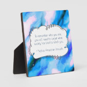 Plaque Photo Un Proverbe Amérindien Un Sage Inspiré Dit : (Recto)