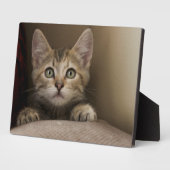 Plaque Photo Un Tabby Kitten Très Sucré (Côté)