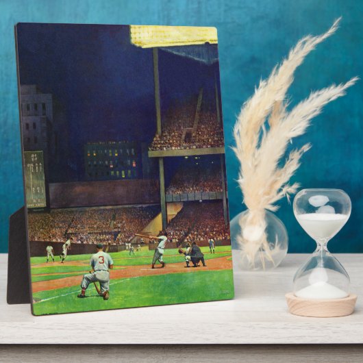 Plaque Photo Under The Lights by John Falter (Côté)