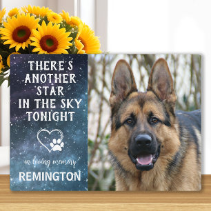 Plaque Photo Une autre étoile dans le ciel - Custom Dog Pet Mem