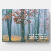 Plaque Photo Une balade dans les bois (Devant)