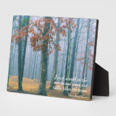 Plaque Photo Une balade dans les bois (Côté)