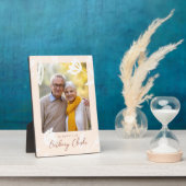 Plaque Photo Une belle vie tonalités naturelles et florale Pl p (Côté)