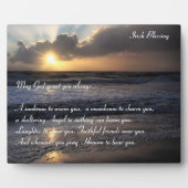 Plaque Photo Une Bénédiction Irlandaise (Devant)