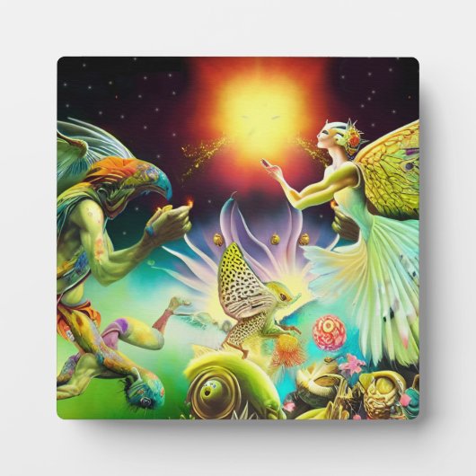 Plaque Photo Une époque de peinture à l'huile repensée (Devant)