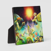 Plaque Photo Une époque de peinture à l'huile repensée (Recto)