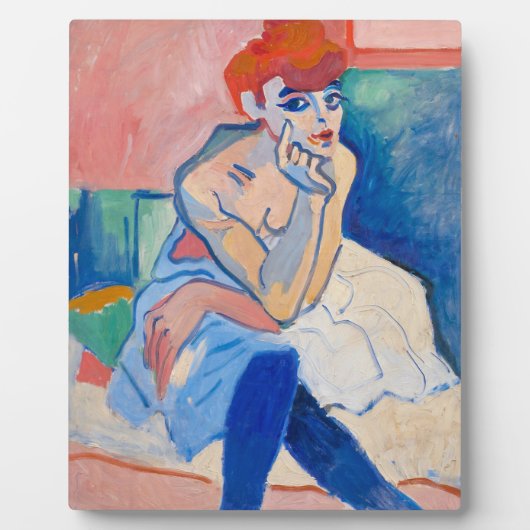 Plaque Photo Une femme dans une chemise | Andre Derain | (Devant)