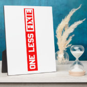 Plaque Photo Une Fixie de moins (Côté)