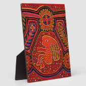 Plaque Photo Une indienne de Kuna à vélo (Côté)