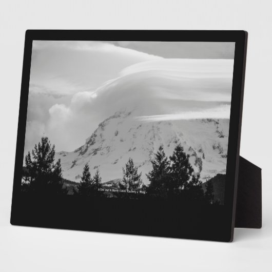 Plaque Photo Une journée froide en mars (Côté)