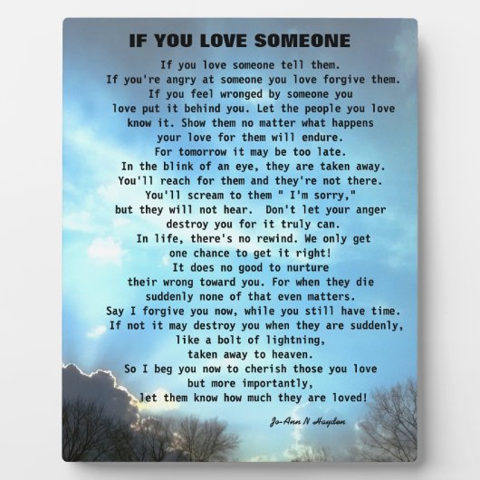 PLAQUE PHOTO UNE LETTRE DE PARDON (Devant)