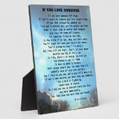 PLAQUE PHOTO UNE LETTRE DE PARDON (Côté)