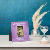 Plaque Photo Une Noble Femme Parchemin Violet (Insitu)