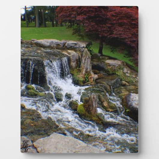 Plaque Photo Une petite cascade (Devant)