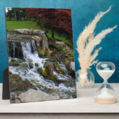 Plaque Photo Une petite cascade (Côté)
