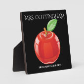 Plaque Photo Une pomme pour l'enseignant (Recto)