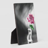 Plaque Photo Une rose unique (Côté)