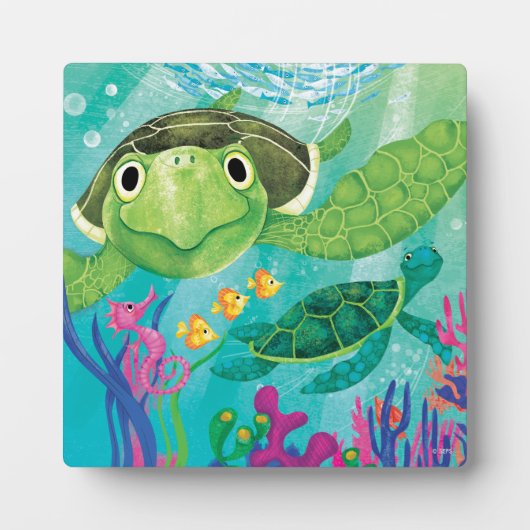 Plaque Photo Une Secourt de tortue de mer (Devant)