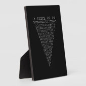 Plaque Photo Une tranche de typographie de Pi (Côté)