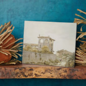 Plaque Photo Une villa italienne (Côté)