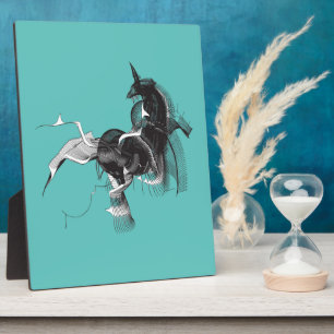 Plaque Photo Unicorne numérique