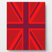 Plaque Photo Union Jack rouge (Devant)