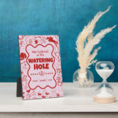 Plaque Photo Unique Cheval Rose Fille Equestre Boissons d'Anniv (Côté)