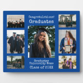 Plaque Photo Université Blue Félicitations Diplômés Photo (Devant)