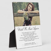 Plaque Photo Until We Meet Again Funeral Photo (Côté)