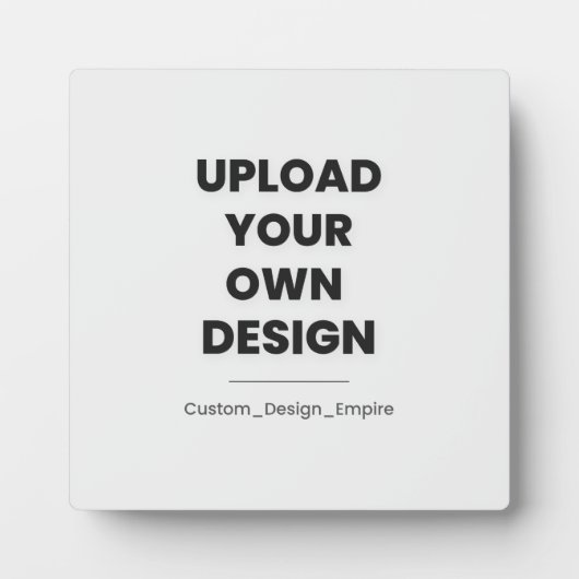 Plaque Photo Upload Your Own Design Here | Custom Template (Devant)
