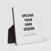 Plaque Photo Upload Your Own Design Here | Custom Template (Recto)