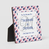 Plaque Photo USA AMERICA Mariage Keepsaké cadeau Monogramme per (Recto)