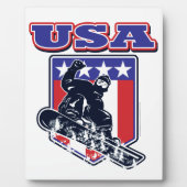 Plaque Photo USA Snowboard (Devant)