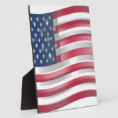 Plaque Photo USA Unites : Stripes & Stars en Gras Design (Côté)