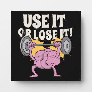 Plaque Photo Utilisez et entraînez votre cerveau