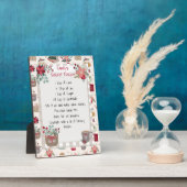 Plaque Photo Vacances de conservation de recettes familiales (Côté)