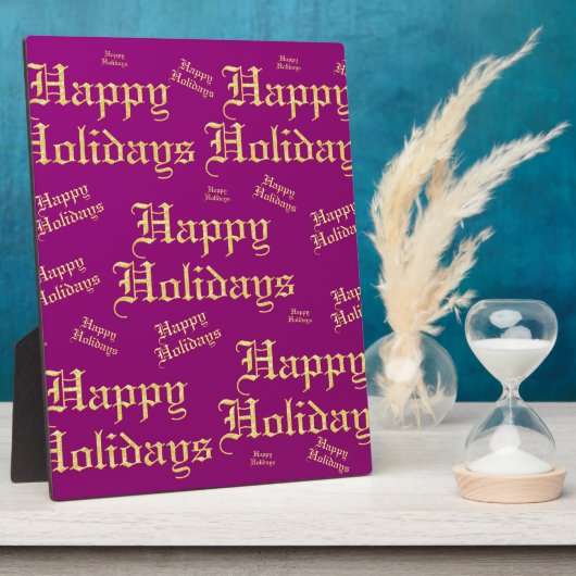 Plaque Photo vacances heureuses (Côté)