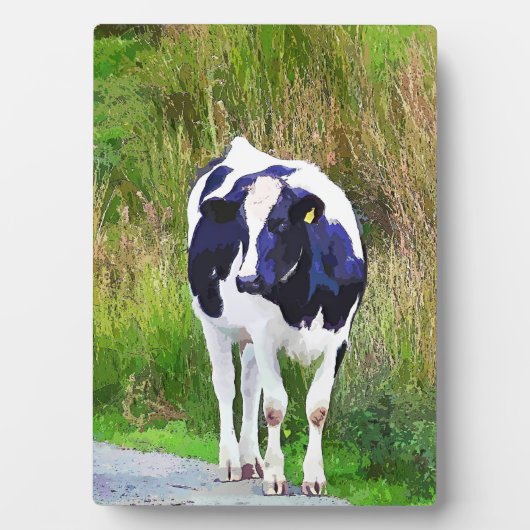 PLAQUE PHOTO VACHE (Devant)