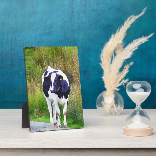 PLAQUE PHOTO VACHE (Côté)