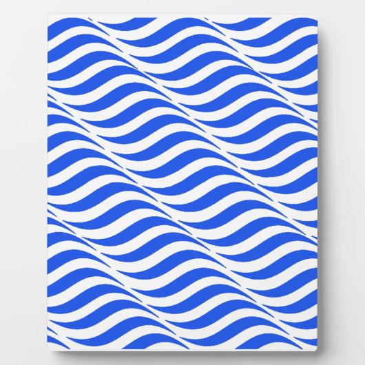 Plaque Photo Vagues bleues (Devant)