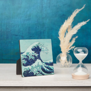 Plaque Photo Vagues bleues Hokusai
