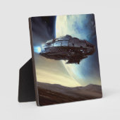 Plaque Photo Vaisseau spatial en orbite SF 2 (Recto)