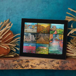 Plaque Photo Valence Espagne Collage Peinture par Alfred Fox