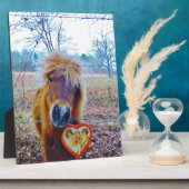 Plaque Photo Valentine Heart Horse (Côté)