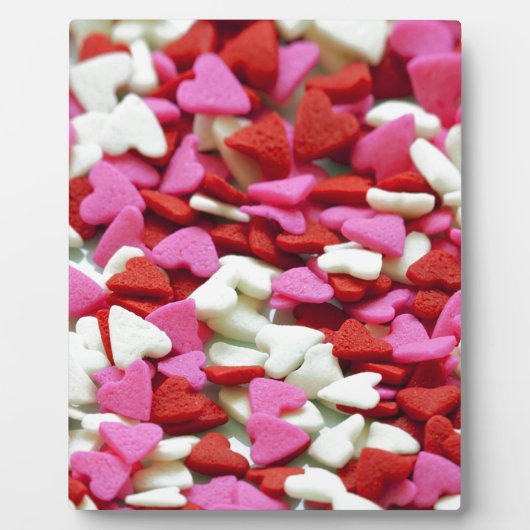 Plaque Photo Valentine Hearts (Devant)