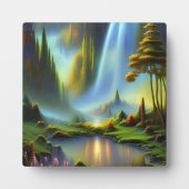 Plaque Photo Vallée de Waterfall Mountain (Devant)