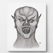 Plaque Photo Vampire noir et blanc (Devant)