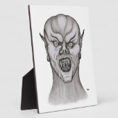 Plaque Photo Vampire noir et blanc (Côté)