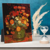 Plaque Photo Van Gogh - Bowl avec Zinnias (Côté)