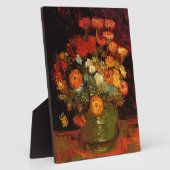 Plaque Photo Van Gogh - Bowl avec Zinnias (Côté)